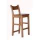 Provence bar stool timber seat